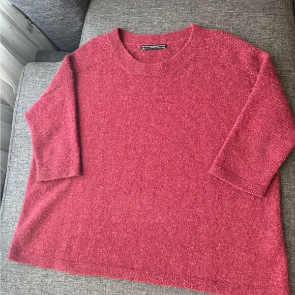 PERUVIAN CONNECTION Women's Alpaca Burgundy Sweater Sz XS/S - Picture 8 of 14